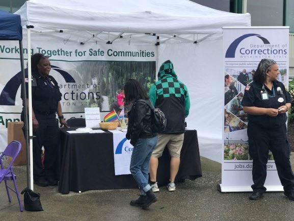Washington State Department of Corrections recruited and participated at Pride events this month, because a diverse workforce is essential to best represent the community we serve. (Photos by DOC Staff)