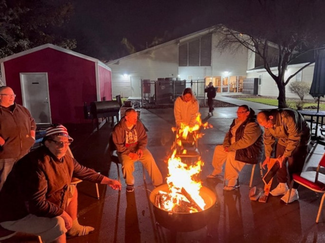 Resident campfire night
