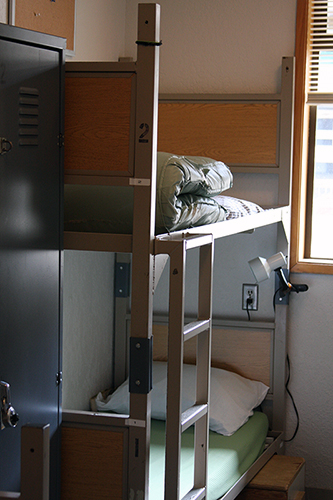 bunk beds and a locker