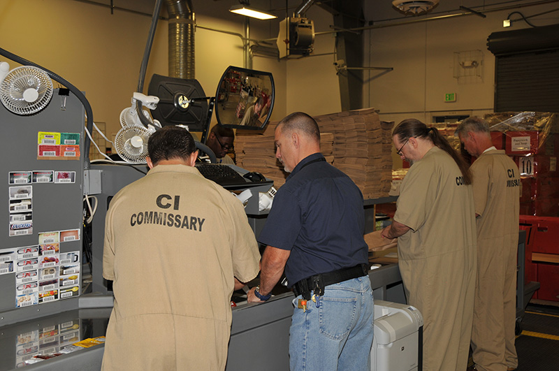 Men working on assembly line